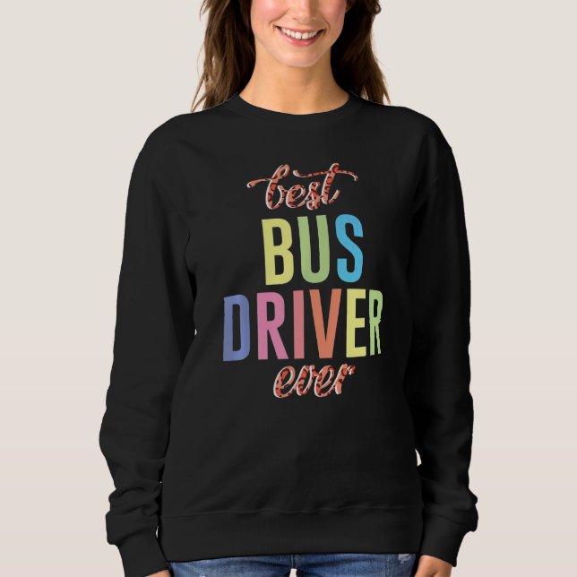 Moletom Driver de melhor barramento de escola de ônibus de (Frente)