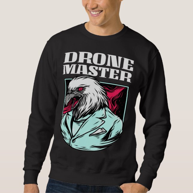 Moletom Drone Life Master Bald Eagle Birdwatcher Quadcopte (Frente)