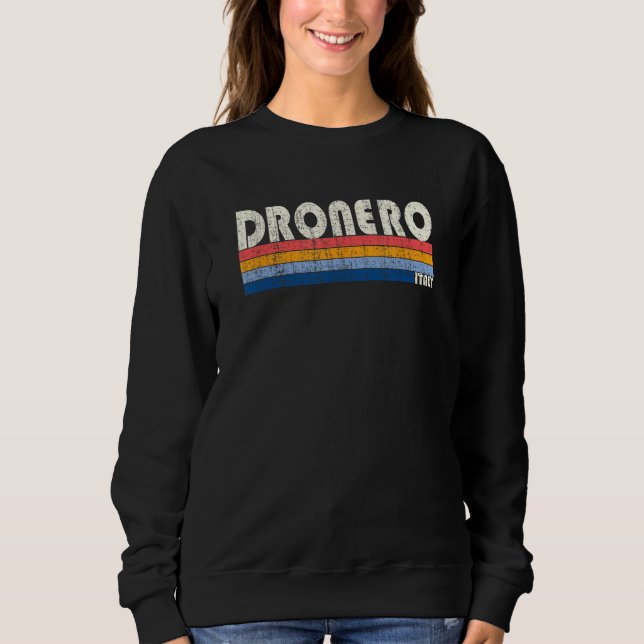 Moletom Dronero Italy Retro 70s 80s Style (Frente)