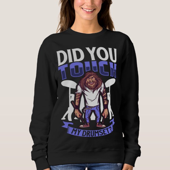 Moletom Drummer Drums Music Drum Set Drumming Instrument P (Frente)