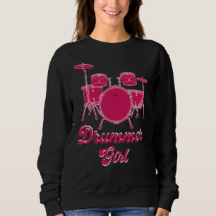 Moletom Drummer Girl   Presente do tambor