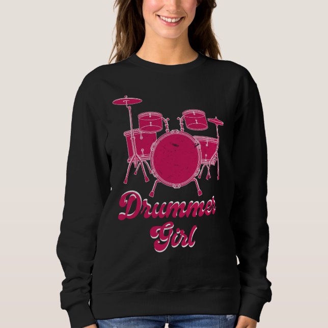 Moletom Drummer Girl | Presente do tambor (Frente)