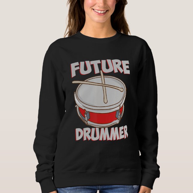 Moletom Drummer Kid Drumming Future Drummer (Frente)