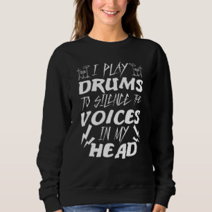 Moletom Drummers Eu Toco Tambores Para Silenciar As Vozes
