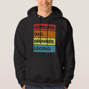 Moletom Drumming Drum Set Pai Marido Para Drummer E Perc