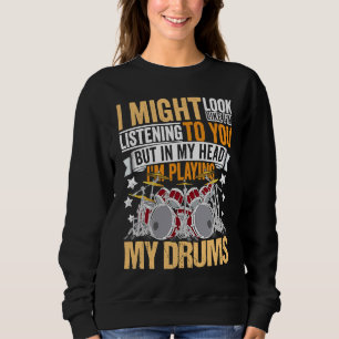 Moletom Drumset de Cota do Drummer do Roupa do Jogador de