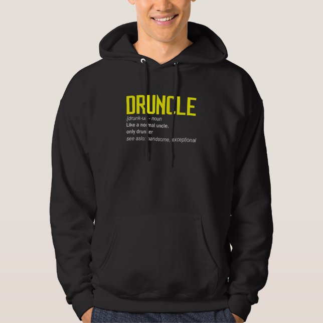 Moletom Drunkle Definition World's Best Tio Ever Engraçado (Frente)
