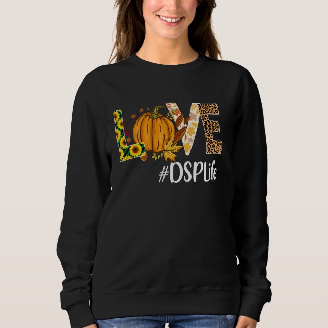 Moletom Dsp Love Fall Pumpkin Leopardo Halloween Autumn (Frente)