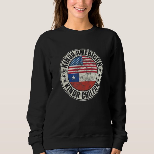 Moletom Dual Citizenship American Chilean Chile Usa Flag C (Frente)