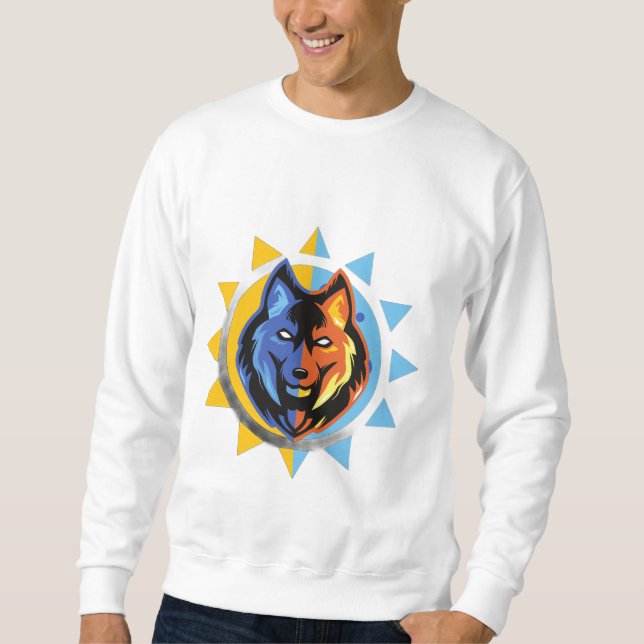 Moletom Dual Color Wolf Sweatshirt (Frente)