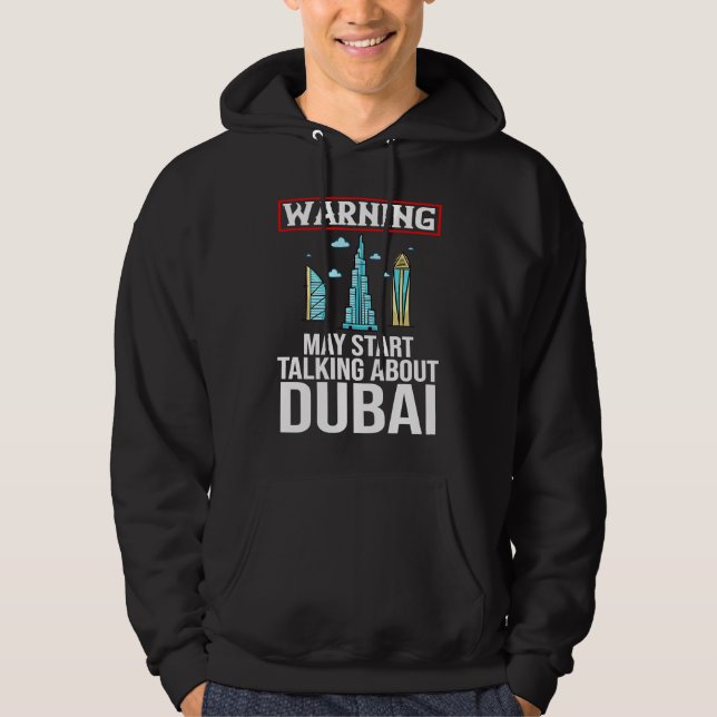 Moletom Dubai United Arab Emirates Uae City Skyline Map Tr (Frente)
