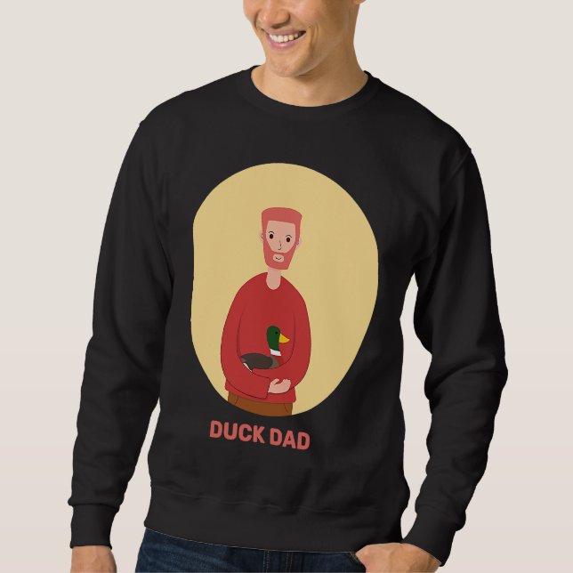 Moletom Duck Dad Duckling Fowl Waterfowl Swans Geese Loons (Frente)