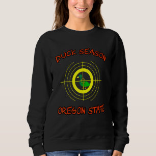 Moletom Duck Season Oregon State College Sports Fan Game D