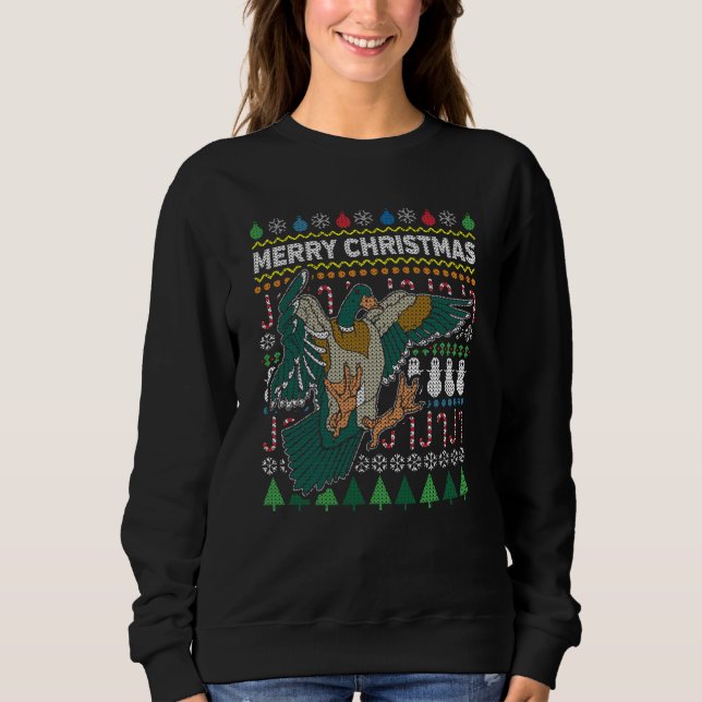 Moletom Duck Ugly Christmas Sweater Série (Frente)