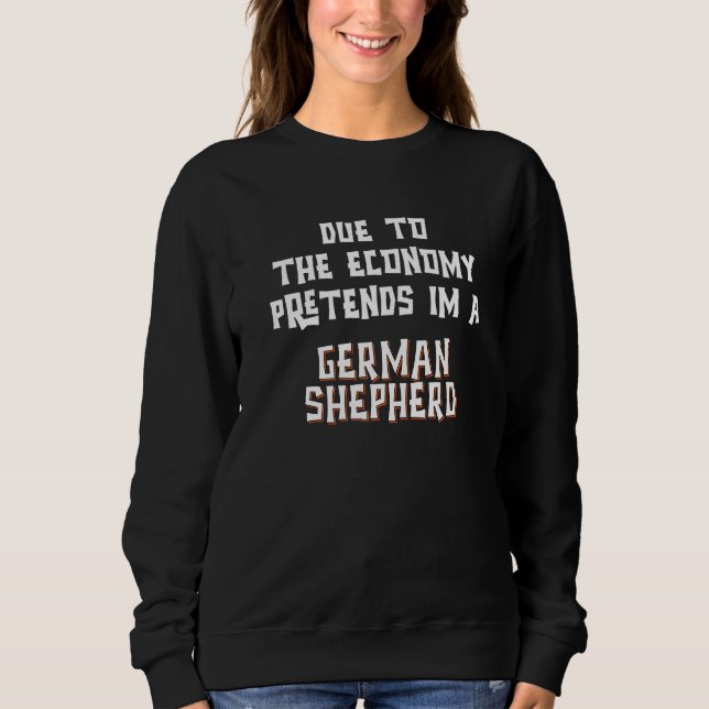 Moletom Due Economy Pretend GERMAN SHEPHERD Easy Halloween (Frente)