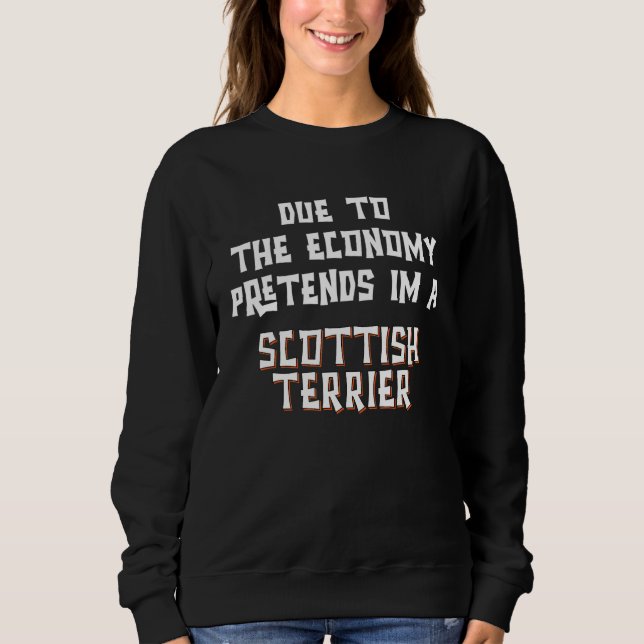 Moletom Due Economy Pretend SCOTTISH TERRIER Easy Hallowee (Frente)