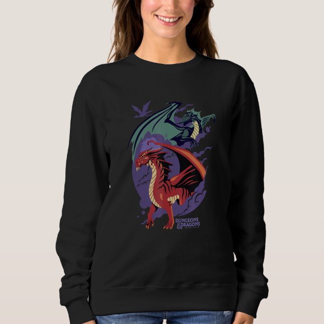 Moletom Dungeons & Dragons Red & Black Dragons Portrait (Frente)
