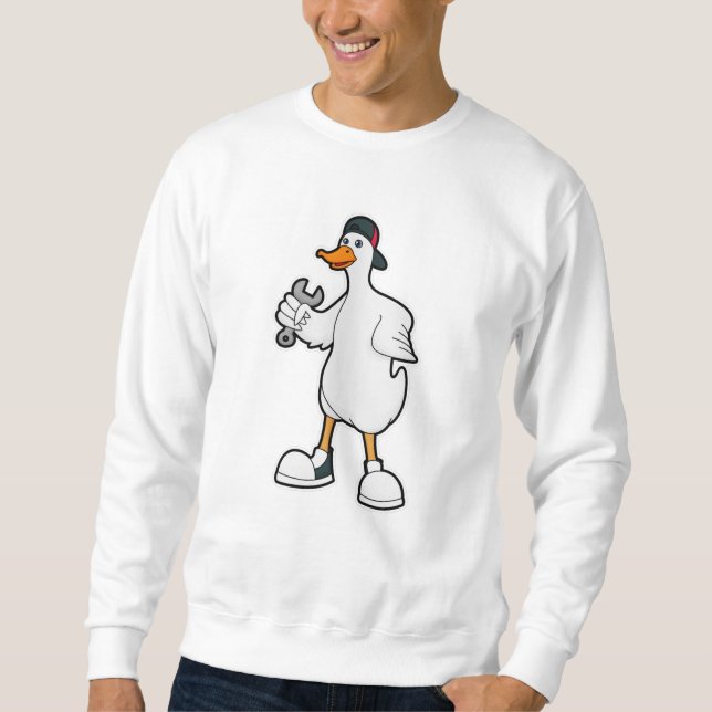 Moletom Duque como artesão com ferramenta e Boné (Frente)