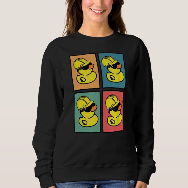 Moletom Duro Hat Cruise Duck, Duck Hiding, Duck Lovers, Ki (Frente)