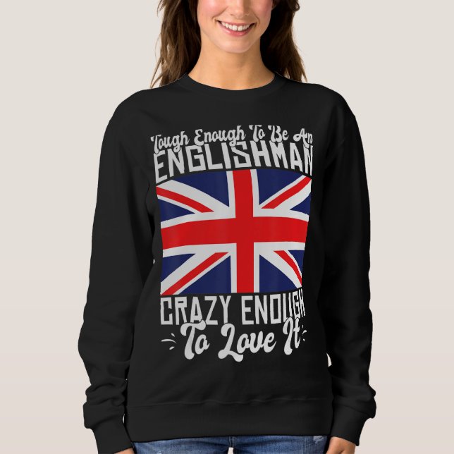 Moletom Duro o suficiente para ser um inglês louco o sufic (Frente)