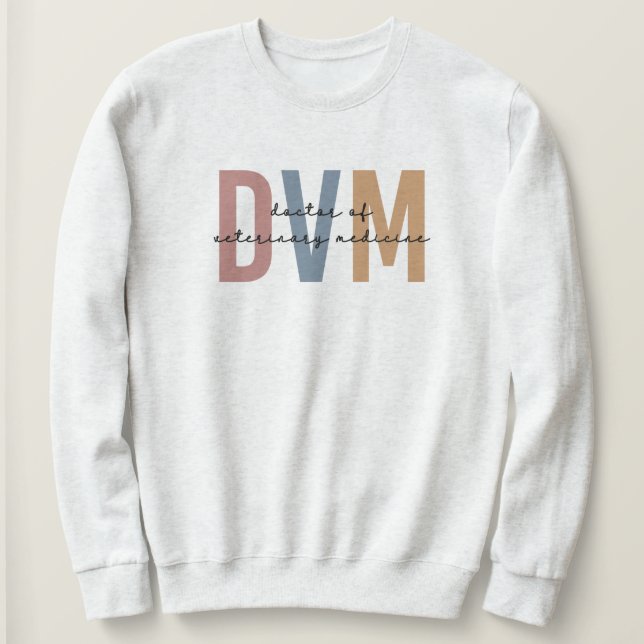 Moletom DVM Doutorado em Medicina Veterinária (Frente do Design)