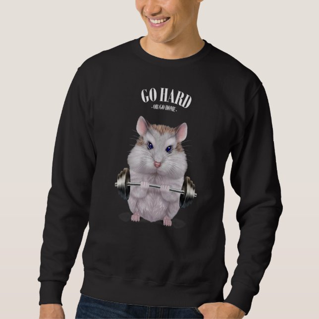 Moletom Dwarf Hamster Muscle Training Welevising Fitnes (Frente)