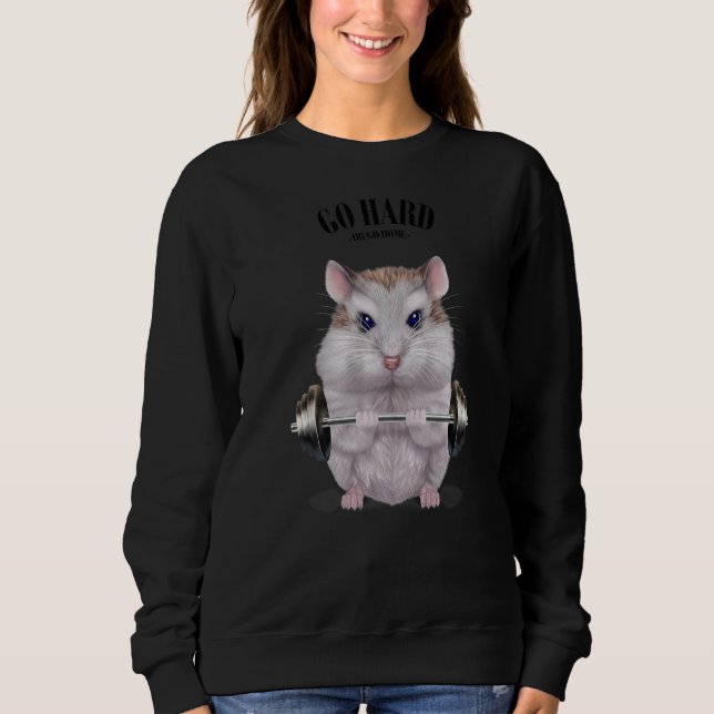 Moletom Dwarf Hamster Muscle Training Welevising Fitnes (Frente)