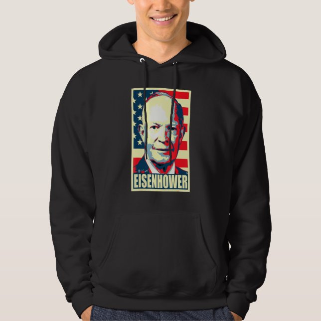 Moletom Dwight D Eisenhower Propaganda Poster (Frente)