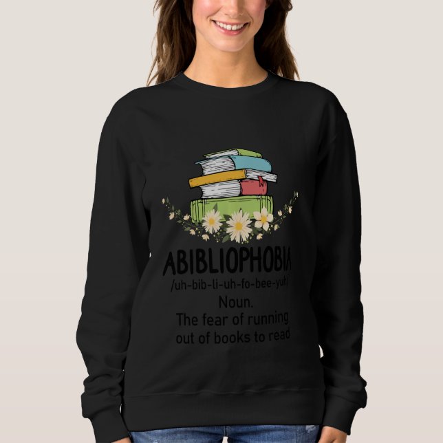 Moletom Dy Floral Book Definition Lover Bibliotecas (Frente)