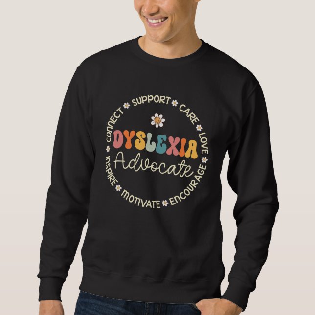 Moletom Dyslexia Advocate Appreciation Week Back to School (Frente)