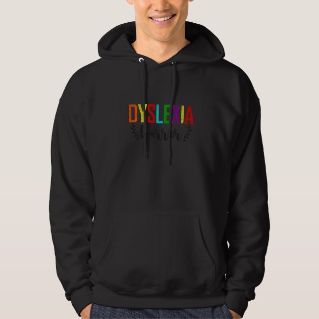 Moletom Dyslexia Warrior Dyslexia Awareness Month (Frente)