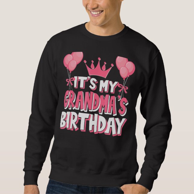 Moletom É a celebração de aniversário da minha avó (Frente)