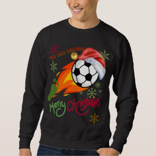 Moletom É a temporada Feliz Natal Futebol