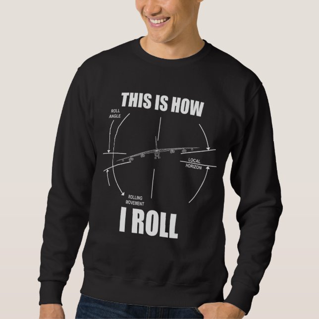 Moletom É Assim Que Eu Roll B-52 Piloto De Estratofortalez (Frente)