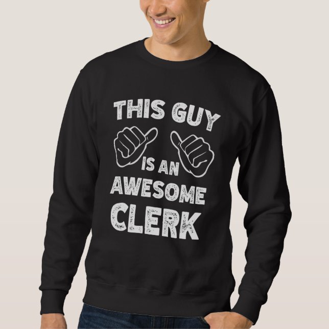 Moletom É assim que um Clerk incrível se parece (Frente)
