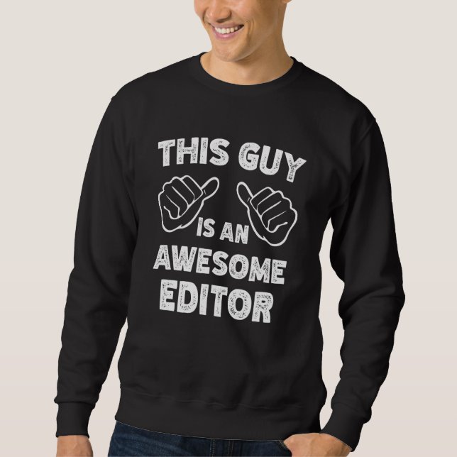 Moletom É assim que um Editor incrível se parece (Frente)