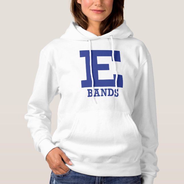 Moletom E-Banda Mens/Womens White (Frente)