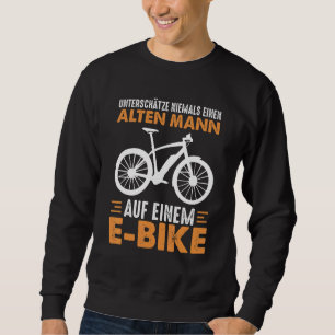 Moletom E Bicicleta Vovô Pensionista Velho Elétrico