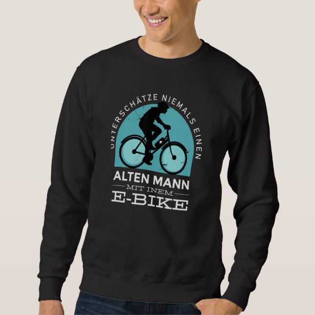 Moletom E Bike Ebike Bicycle Cycling Old Man E Bike (Frente)
