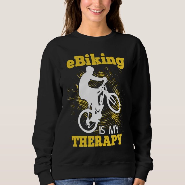 Moletom E Bike    Riding E Bikes E Biker E Biking (Frente)