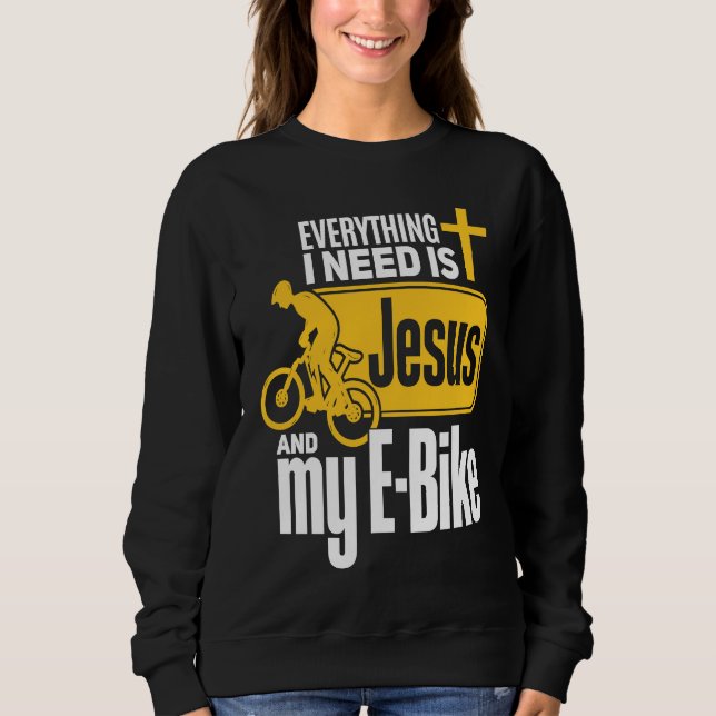 Moletom E Biker Jesus Jesus e E Biking Religioso EBiker (Frente)