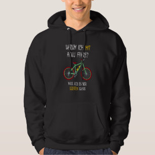 Moletom E Ciclista De Bike Dizendo Warum Ich Mit Akkufahre