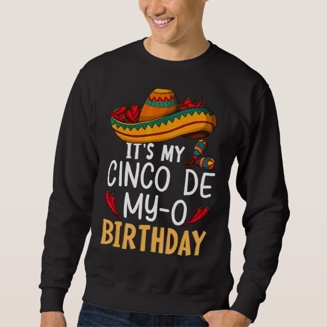 Moletom É Cinco de Mayo Aniversário para Mens Mulheres 5 D (Frente)