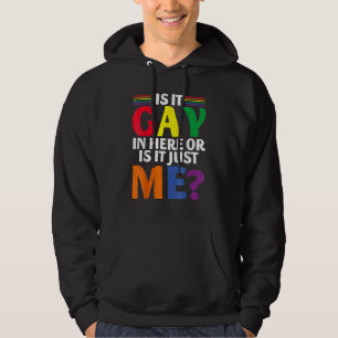 Moletom É Gay Aqui Ou Sou Apenas Eu Diversão Lgbt Gay Pr