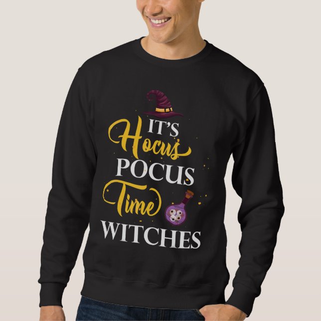 Moletom É Hocus Pocus Time Witches Fofo (Frente)