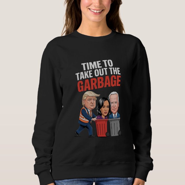 Moletom É hora de Trump tirar o lixo (Frente)