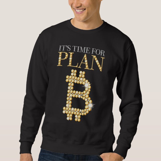 Moletom É Hora Do Plano B, Criptocuro De Blockchain Blockc (Frente)