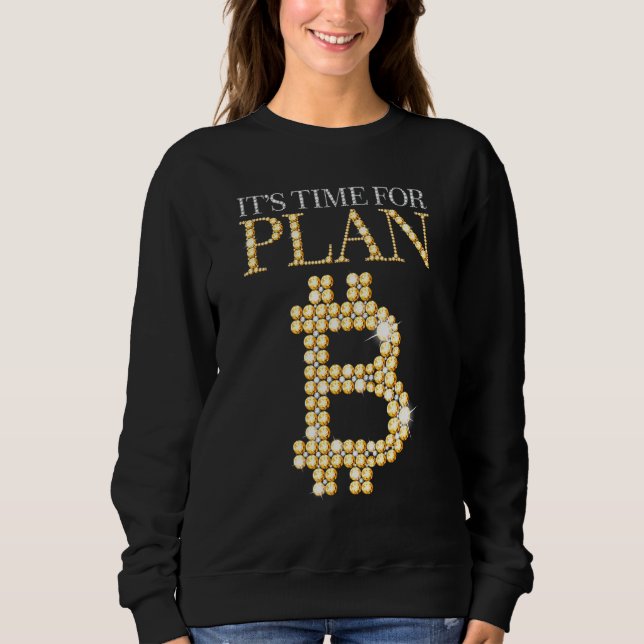 Moletom É Hora Do Plano B, Criptocuro De Blockchain Blockc (Frente)