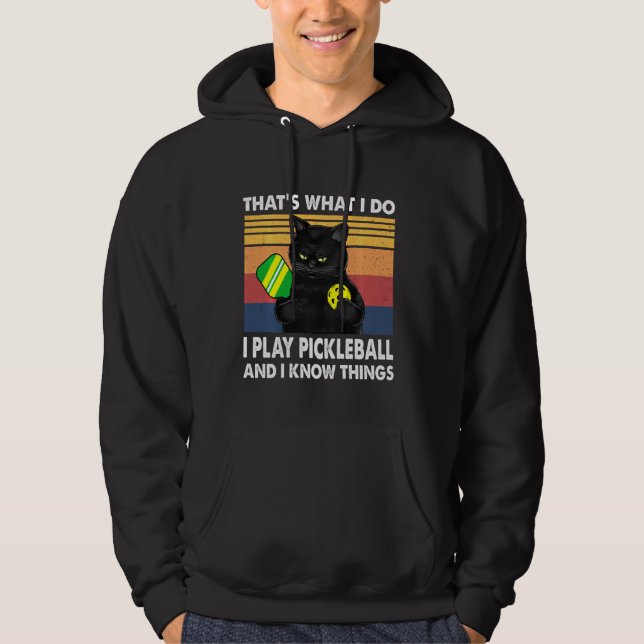 Moletom É isso que eu faço, eu toco picleball e sei que é (Frente)
