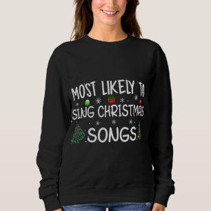 Moletom É mais provável cantar músicas de Natal Family Chr